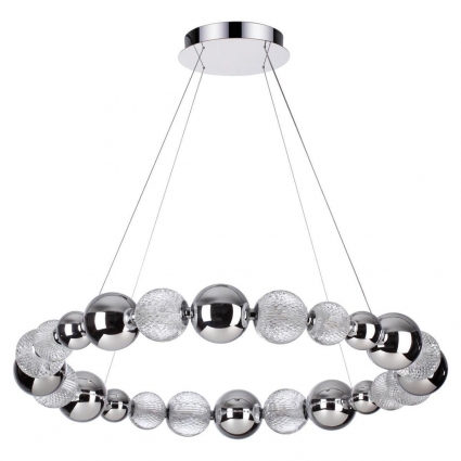 Подвесной светодиодный светильник Odeon Light Crystal 5007/45L в современном стиле, цвет хром