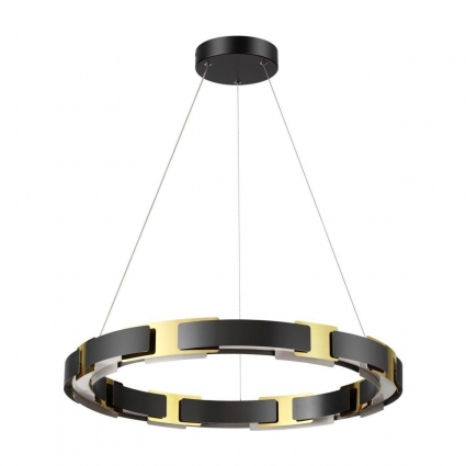 Подвесной светодиодный светильник Odeon Light Fierro 4991/55L в современном стиле, цвет черный