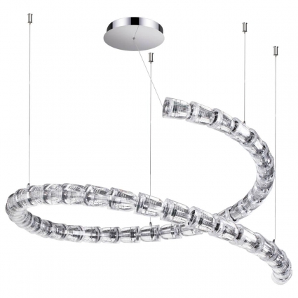 Подвесной светодиодный светильник Odeon Light Serpa 5010/129L в стиле Хай-тек, цвет хром
