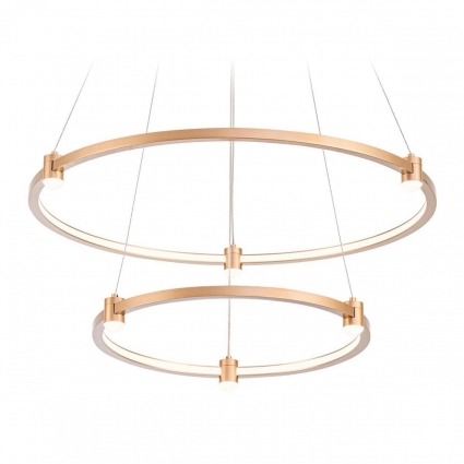 Подвесной светодиодный светильник Ambrella light Comfort Line FL5508 в современном стиле, цвет золотой