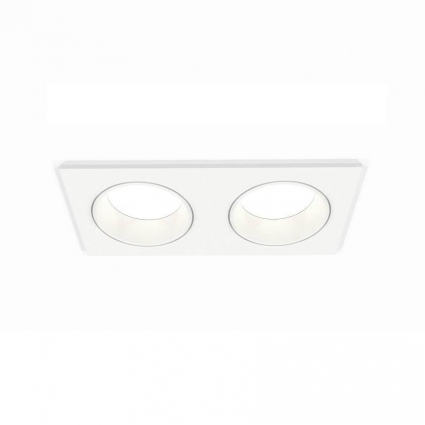 Комплект встраиваемого светильника Ambrella light XC6525001 SWH белый песок MR16 GU5.3 (C6525, N6110), в современном стиле, цвет белый