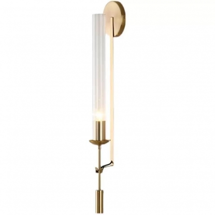 Бра iLamp Thor 88043W BR в стиле модерн, цвет латунь, мощность 60 Вт