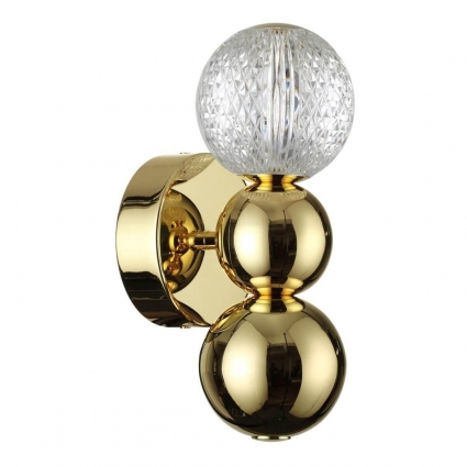 Бра Odeon Light Crystal 5008/4WL в современном стиле, цвет золотой