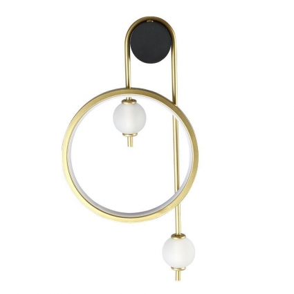 Бра Crystal Lux Rodrigo AP20W Led Black/Gold в современном стиле, цвет золотой