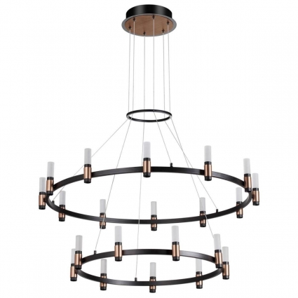 Подвесная светодиодная люстра Odeon Light Candel 5009/98L в современном стиле, цвет черный
