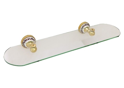 Полка Fixsen Bogema gold FX-78503G подвесная,  в стиле ретро