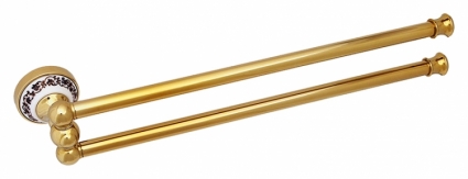 Полотенцедержатель Fixsen Bogema gold FX-78502AG поворотный подвесной,  в стиле ретро