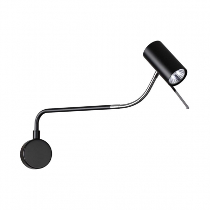 Бра Odeon Light Gigi 4381/1W в современном стиле, цвет черный, мощность 10 Вт
