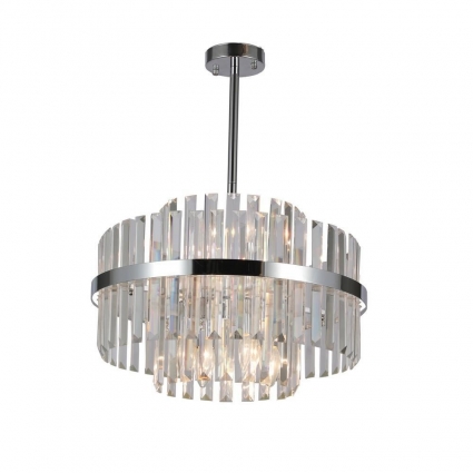 Потолочная люстра Omnilux Saviano OML-69007-06 в стиле модерн, цвет хром