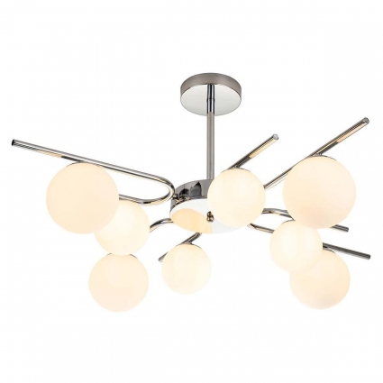 Потолочная люстра Escada Sphere 642/8P Silver в стиле модерн, цвет серебро