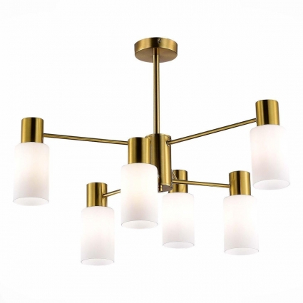 Потолочная люстра Evoluce Gessi SLE1139-302-06 в стиле модерн, цвет белый