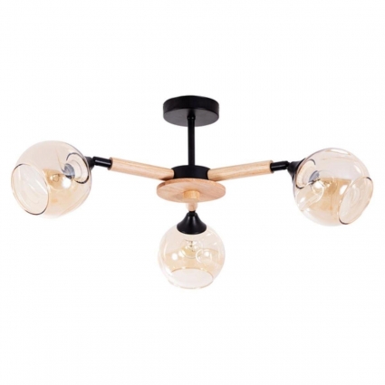 Потолочная люстра Arte Lamp Branson A4370PL-3BR в стиле кантри, цвет янтарный