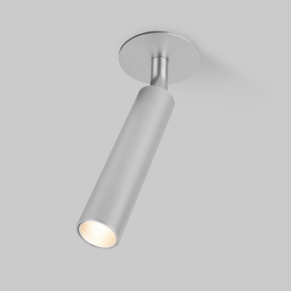 Встраиваемый светодиодный спот Elektrostandard Diffe 25027/Led серебряный a058213 в современном стиле, цвет серебро