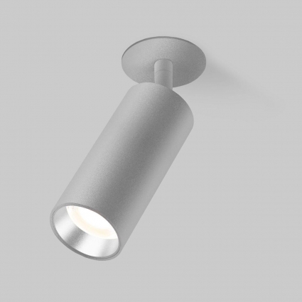 Встраиваемый светодиодный спот Elektrostandard Diffe 25052/Led серебряный a058172 в современном стиле, цвет серебро