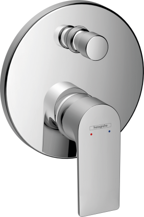 Смеситель для ванны с душем Hansgrohe Rebris E 72468000 хром, однорычажный,  в современном стиле