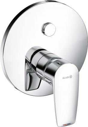 Смеситель для ванны с душем Kludi Pure&Solid 346590575, однорычажный, хром