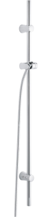 Душевая штанга Kludi A-QAv 6209505-00 хром, 110 см, шланг 160 см