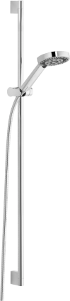 Душевой гарнитур Kludi A-QAs 6574005-00 хром, штанга 95 см, шланг 160 см