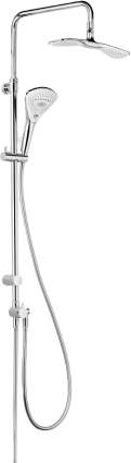 Душевая стойка Kludi Fizz dual shower system 6709105-00 хром, штанга 129 см