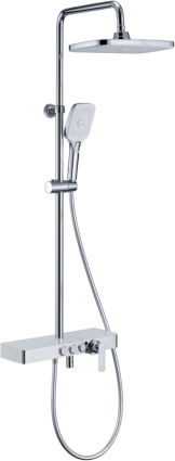 Душевая стойка Savol SK-H3245A хром, штанга 125 см, шланг 150 см