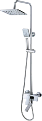 Душевая стойка Savol S-600708-1 хром, штанга 155 см, шланг 150 см