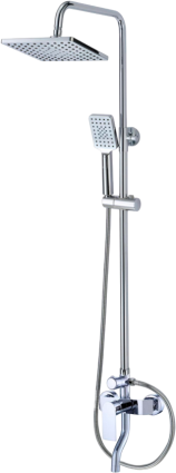 Душевая стойка Savol S-602242 хром, штанга 163.7 см, шланг 150 см