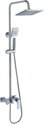 Душевая стойка Savol S-601144-1 хром, штанга 157.5 см, шланг 150 см