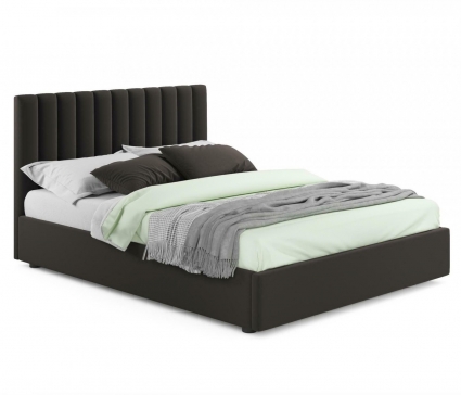 Кровать с подъемным механизмом LASKA Family Olivia 180х200 коричневого цвета, с изголовьем, с ящиком для хранения