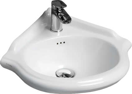 Раковина Azzurra Jubilaeum 46 полукруглая цвет белый