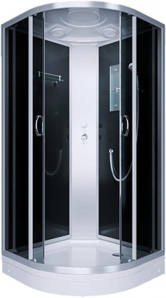 Душевая кабина Erlit Comfort ER3508P-C4-RUS четверть круга, поддон низкий