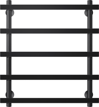 Полотенцесушитель электрический Secado Понтида 1 60x60, черный, L, лесенка