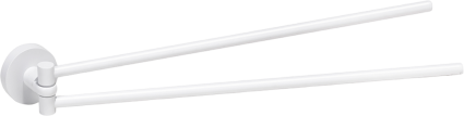 Полотенцедержатель Bemeta White 104204194 двойной белый, подвесной