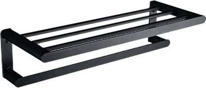 Полка Nofer Capri 16223.N черная цвет черный, подвесная