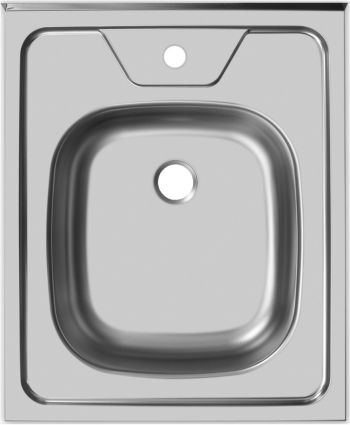 Мойка кухонная Ukinox Стандарт STD500.600 ---5C 0CS матовая, прямоугольная, 50x60 см