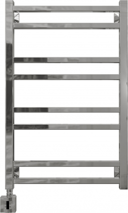 Полотенцесушитель электрический EWRIKA Кассандра Pg 80x50 L, хром, лесенка