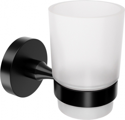 Стакан DECOR BANYO Alina Black A40 406 04 черный,  в современном стиле