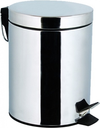 Урна DECOR BANYO Waste Bins 6011 01 02 3 л хром, напольное