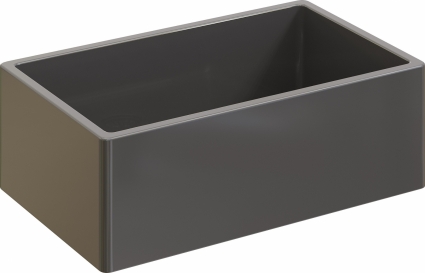 Мойка кухонная Domaci Сиена 50276-112 антрацит матовая, прямоугольная, 76x46 см
