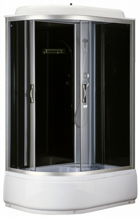 Душевая кабина Loranto SUNWAY CS-66120R G 120х80х215 профиль сатин, стекло прозрачное, правая, прямоугольная-асимметричная, поддон глубокий