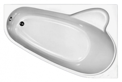 Акриловая ванна Vagnerplast Selena 160 R асимметричная, объем 270 л.