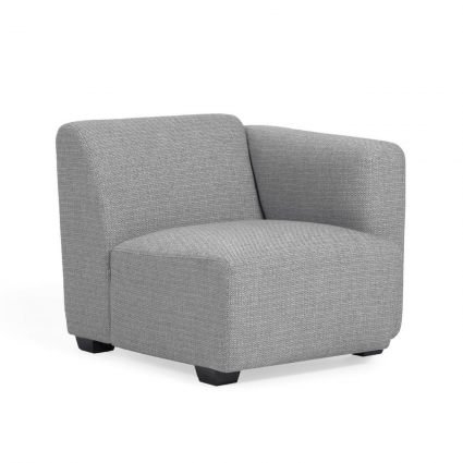 La Forma Legara grey seat with left-hand armrest 80 cm стиль современный