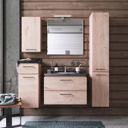 Мебель для ванной Итана Wood 2.0 70  подвесная,  в современном стиле