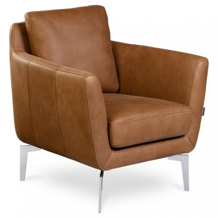 Кресло Dana MOD INTERIORS Telas коричневого цвета для отдыха, с подлокотниками
