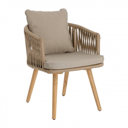 La Forma HEMILCE Hemilce chair in beige cord стиль классический