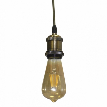 Подвесной светильник Kink Light 0981201 в стиле лофт, цвет золотой, мощность 6 Вт