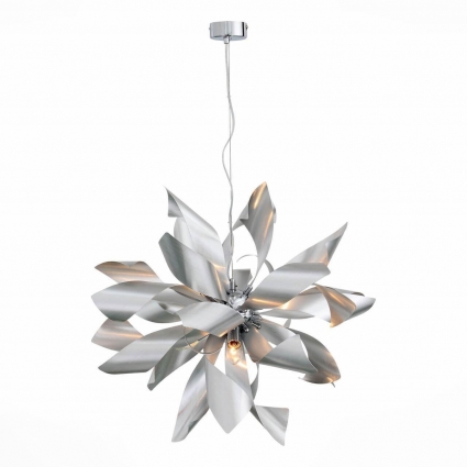 Подвесная люстра ST Luce Spiraglio SL453.003.06E цвет серебро, мощность 240 Вт