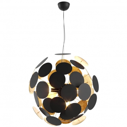 Подвесная люстра Zumaline Dots TS-081111P-BK в стиле Хай-тек, цвет черный