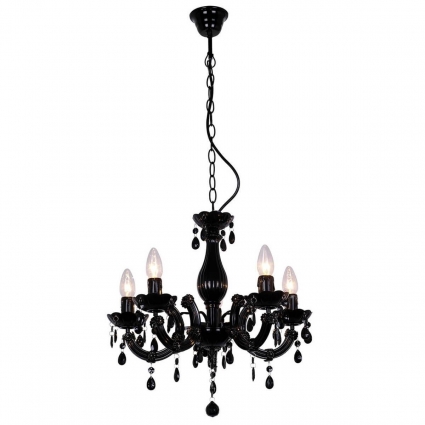 Подвесная люстра Zumaline Magnolia RLD94016-5B в стиле арт-деко, цвет черный