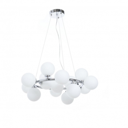 Подвесная люстра Lumina Deco Marsiada LDP 6033-15 CHR в современном стиле, цвет хром