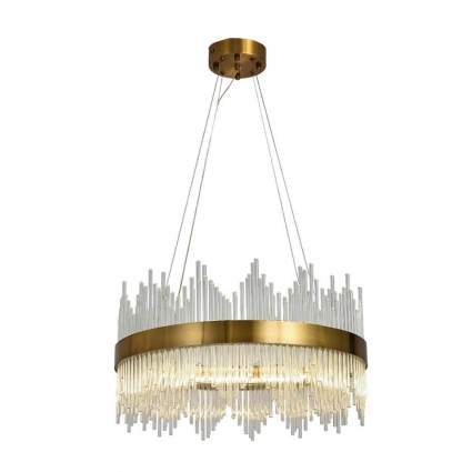 Подвесная люстра Lumina Deco Ringletti LDP 8015-600 MD в стиле модерн, цвет бронза